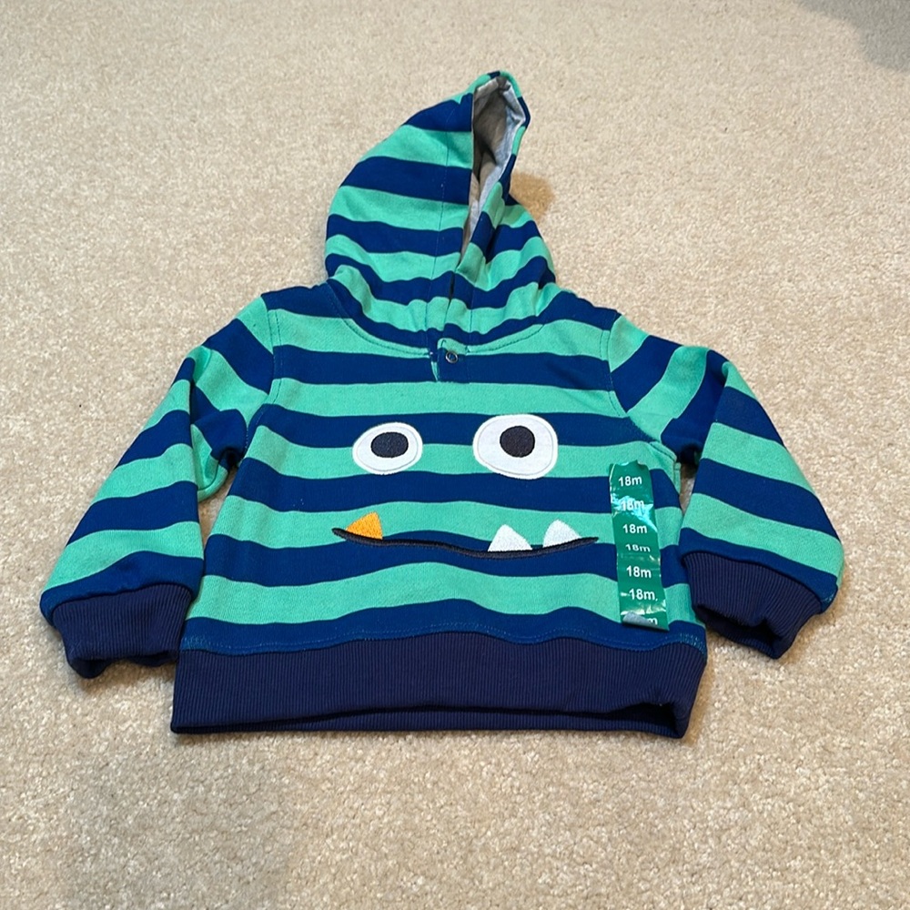Striped sweatshirt size 18 M by kids headquarters new